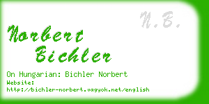 norbert bichler business card
